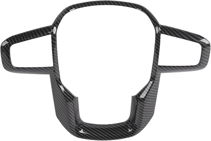 Linskip Steering Wheel Cover Trim Compatible with 2019-2026+ GMC Sierra 1500 & 2020-2026+ GMC Sierra 2500HD 3500HD & 2021-2024 GMC Yukon, Interior Accessories Carbon Fiber Black
