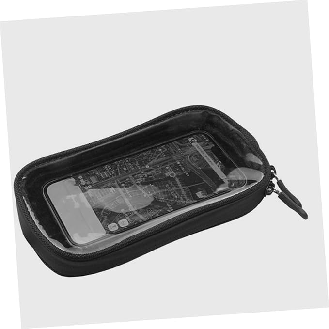 Magnetic Motorcycle Tank Bag with Waterproof PU Leather, Touchscreen Phone Pouch, Small Motorcycle Storage Bag for Motorbike Fuel Tanks and Scooter Riding Accessories