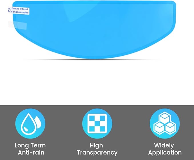 Motorcycle Anti Fog Film, Universal Fit Helmet Visors Insert Waterproof Fog Resistant Clear Vision