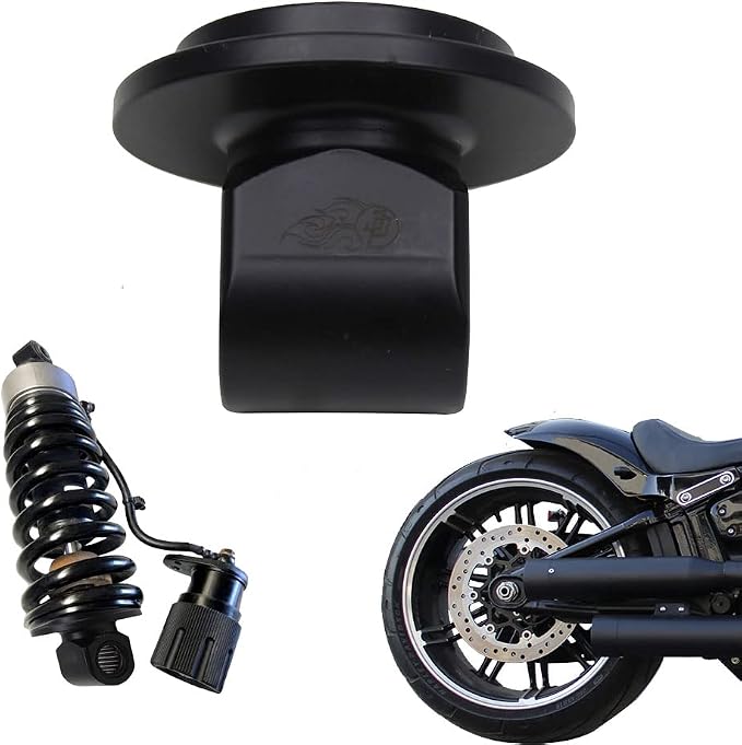 POWERJAMES Rear Shock Lowering Bracket Mount for Harley Davidson M8 Softail Heritage Classic, Breakout Fat Bob Fat Boy Sport Glide, Deluxe FXDR114 Lower Rider S