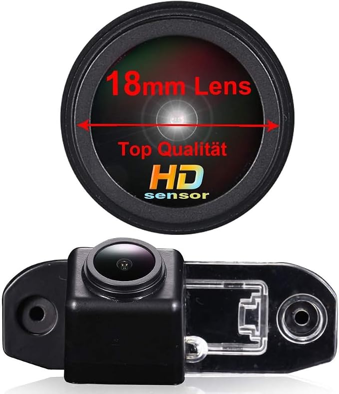 Vehicle Backup Cameras,Waterproof Night Vision Rear View Reverse Camera Replacement for Volvo S40 S40L V40 V50 S60 S60L V60 XC60 C70 V70 XC70 S80 S80L XC90 1995-2017(No.01048 with 2 Screws)