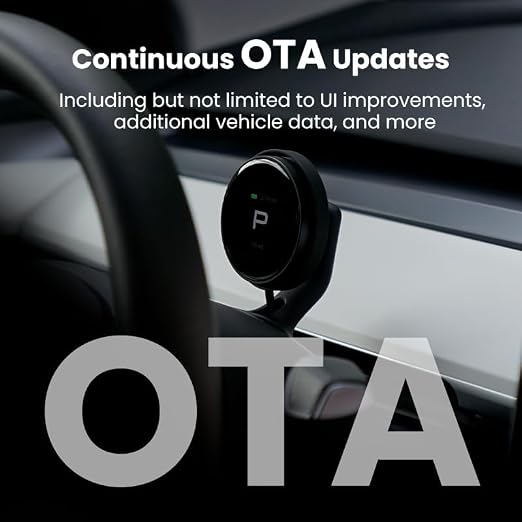 TITA Smart Display for Tesla Model 3 & Model Y with Magnetic Holder, Speed, Battery Level, Blind Spot Warning, Mileage; Zero-Delay Synchronous, OTA Updates, Head up Display for Model 3/Y (2021-2024)