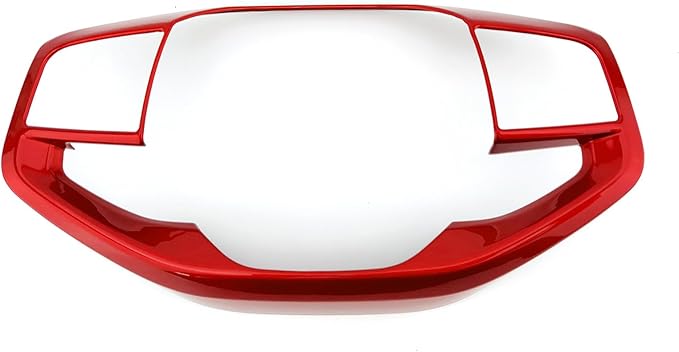 ABS Car Steering Wheel Frame Cover Steering Wheel Button Panel Frame Molding Trim Compatible with Kia K4 2025,Kia EV6 2025,Kia Sportage 2026,Kia EV3,Kia EV4 Accessories(Glossy Red Style)