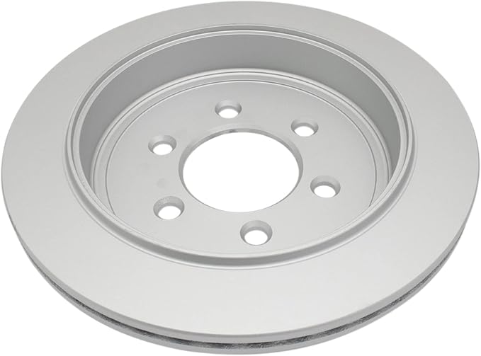 TRQ Rear Brake Rotor Set G Coated Vented Compatible with 2007-2017 Ford Expedition 2007-2017 Lincoln Navigator