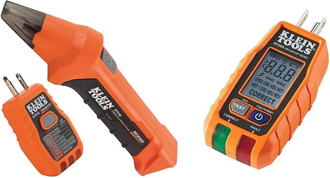 Klein Tools Circuit Breaker Finder and GFCI Outlet Tester Bundle