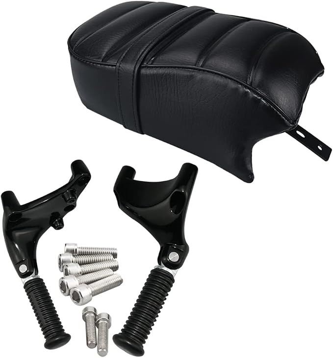 Passenger Pillion Seat with Passenger Footpeg Mount Kit fits for Harley 2016-2022 Sportster Iron 883 XL883N Models