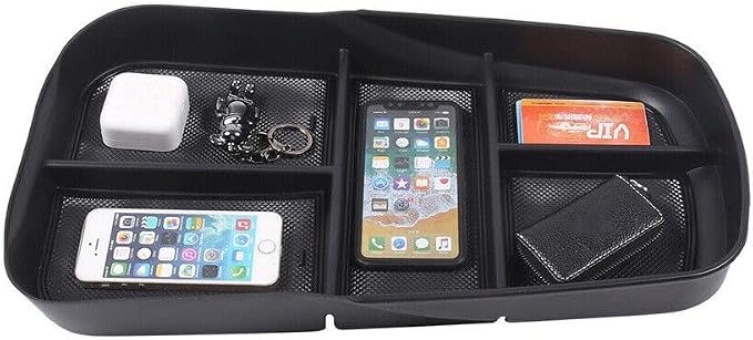ABS Car Storage Box Central Control Lower Storage Box Tray,Fit forMercedes-Ben-z EQE EQS 2022-2024,Center Console Organizer Lower Tray Central Control Storage