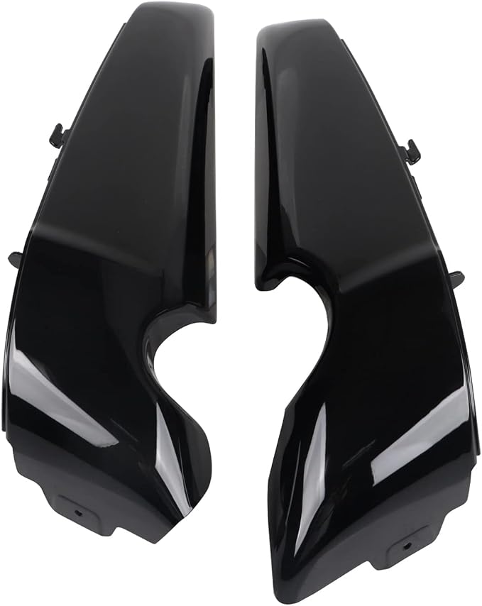 Gloss Black Left Right Radiator Side Covers Shrouds Panel Fairing For Harley V Rod VROD VRSC 2001-UP（Do not fit V-Rod Muscle)