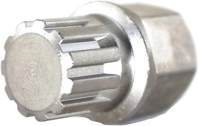 TMAX 15/11Pt Wheel Lock Nut Screw Removal Key Anti-Theft Lugnut Socket S3054 for BMW Vehicles