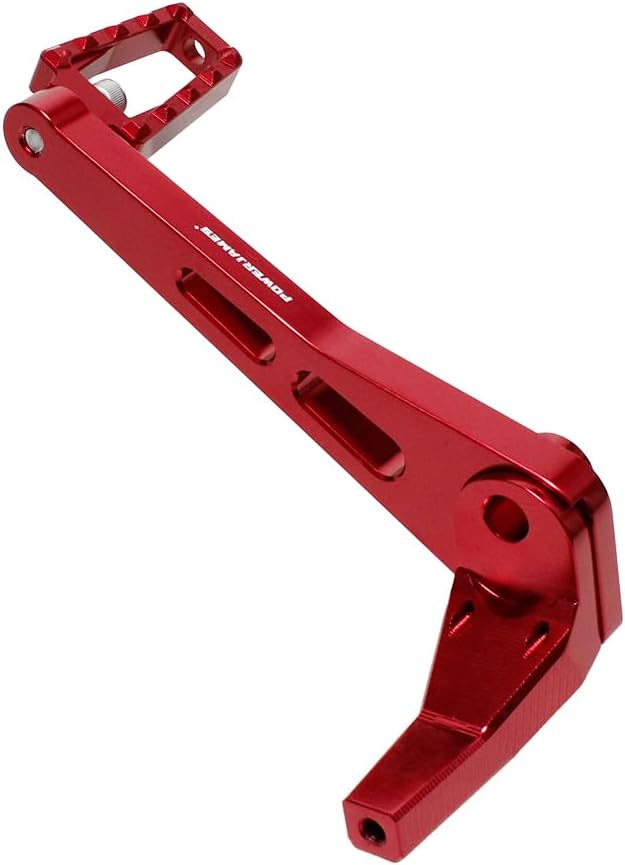 POWER JAMES Red Foot Brake Lever & Footpeg for Harley 2018-2023 Street Bob, Breakout, FXDR114, Fat Bob, Low Rider, Low Rider S, Low Rider ST, Softail Standard FXBBS FXST FXRST (Red)