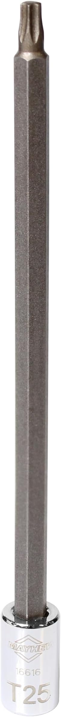 Mayhew Tools 16042 Torx Insert Socket Bit Set, Chrome, 6-Piece Long-Length