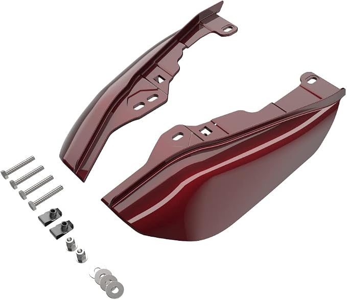 Advanblack 2024 RG Mid Frame Air Deflectors Compatible for Harley Touring Street Glide, Road King, Electra Glide, 2009-2025(Mysterious Red Sunglo)