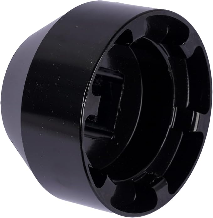 6-Point Torque Tool Pinion Nut Socket Replacement for Mercedes Freightliner Detroit Diesel Alloy Steel Black Polished Square W742589020700