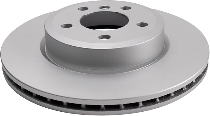 TRQ Front Brake Rotor Set G Coated Vented Compatible with 2004-2010 BMW X3