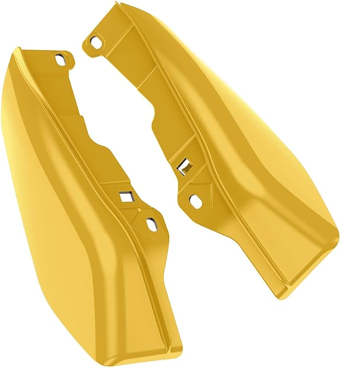 Color - Matched Mid Frame Air Deflectors Heat Shield, Perfectly Fit for Harley Touring Models 2009-2026 Industrial Yellow