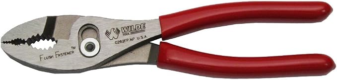 Wilde Tool G262FP.NP/CC Flush Fastener 6-1/2" Slip Joint Pliers-Polished
