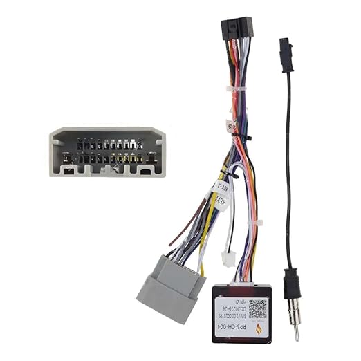 16pin Car Stereo Radio Power Retrofit Wiring Harness Adatper fits for Jeep Wrangler Cherokee Compass Grand Patriot Dodge Caliber Voyager Chrysler Sebring