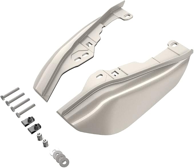 Advanblack 2024 RG Mid Frame Air Deflectors Compatible for Harley Touring Street Glide, Road King, Electra Glide, 2009-2025(White Sand Pearl)