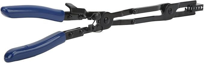 Keenso Hose Clamp Pliers, Metal Long Reach Hose Clamp Plier Universal Comfortable Grip Cross Cut Tip for Automotive Maintenance