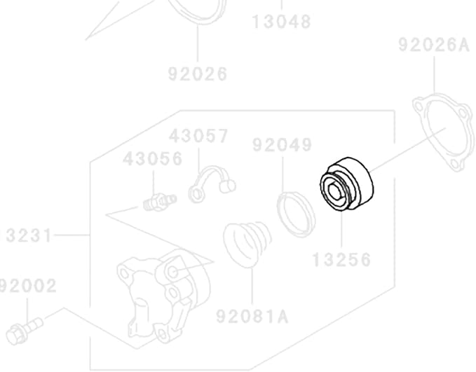 RW 0108-100 Clutch Slave Cylinder Piston Compatible with Kawasaki