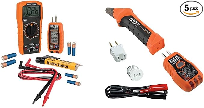 Klein Tools Premium Electrical Test Kit with Circuit Breaker Finder Accessories