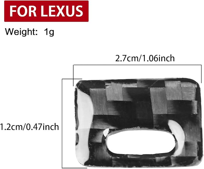 Soft Carbon Fiber Car Interior Shift Button 1/Piece Decorative Sticker for Lexus RC300 350 200T 15-24 Carbon Fiber Interior Accessories