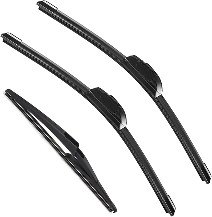 3 Pack Windshield Wiper Blades Compatible with 2009-2016 Ford Expedition Lincoln Navigator Original Factory Quality Front Rear Wipers Blade Set for My Car - 22" 22" 16"
