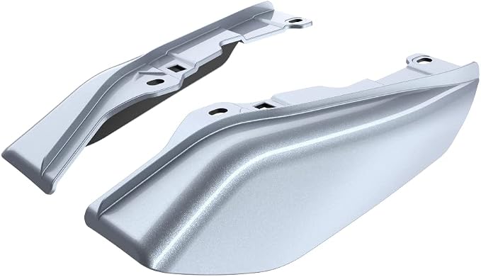 Advanblack 2024 RG Mid Frame Air Deflectors Compatible for Harley Touring Street Glide, Road King, Electra Glide, 2009-2025(Atlas Silver)