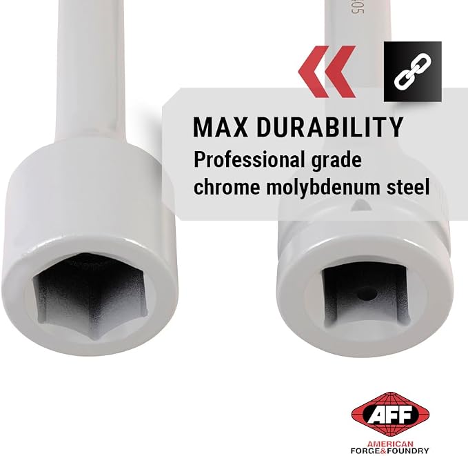 AFF Torque Limiting Extension Socket 1" Drive -33 mm 1 5/6" 550 ft/lbs - Gray - 40405