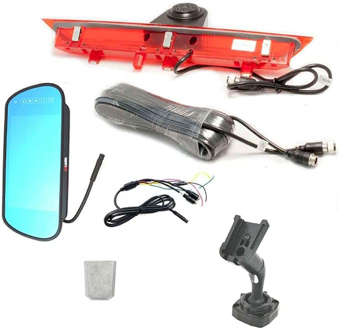 Compatible for Ford Transit 150 2015-2020, Transit 250 2015-2020, Transit 350/350 HD 2015-2020 Brake Light Backup Camera with 7 inch Monitor with Bracket(Transit Van)