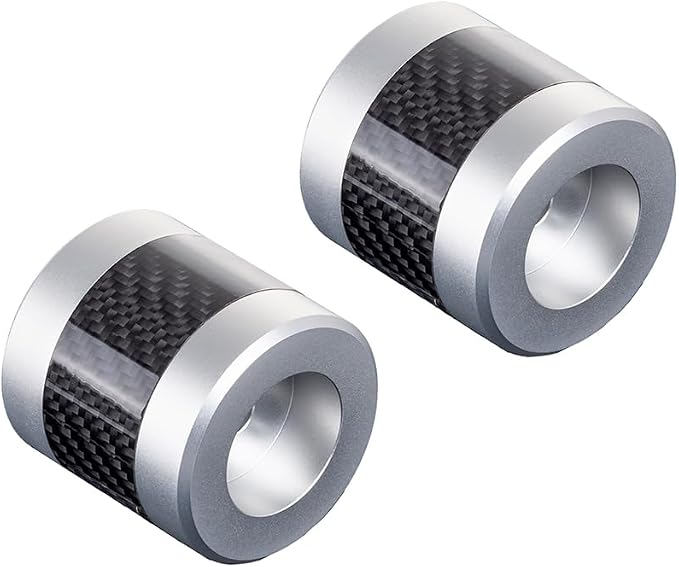 Advanblack Protek Machined CNC Alumium with Carbon Fiber Inlay Crash Bar Slider (Silver CNC w/Carbon Inlay)