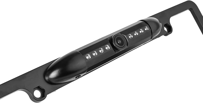 Belva BLPCAM2 License Plate Mounted Waterproof Rearview Backup Camera with Built in Night Vision