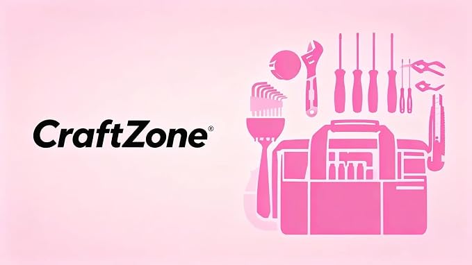 CRAFTZINE 231PCS Pink Tool Kit for Home and Auto Repair, Portable Tool Bag with Wide Mouth Storage | Mechanic Hand Tool Set for Women - Pink Ribbon Design | Pink Ribbon Design