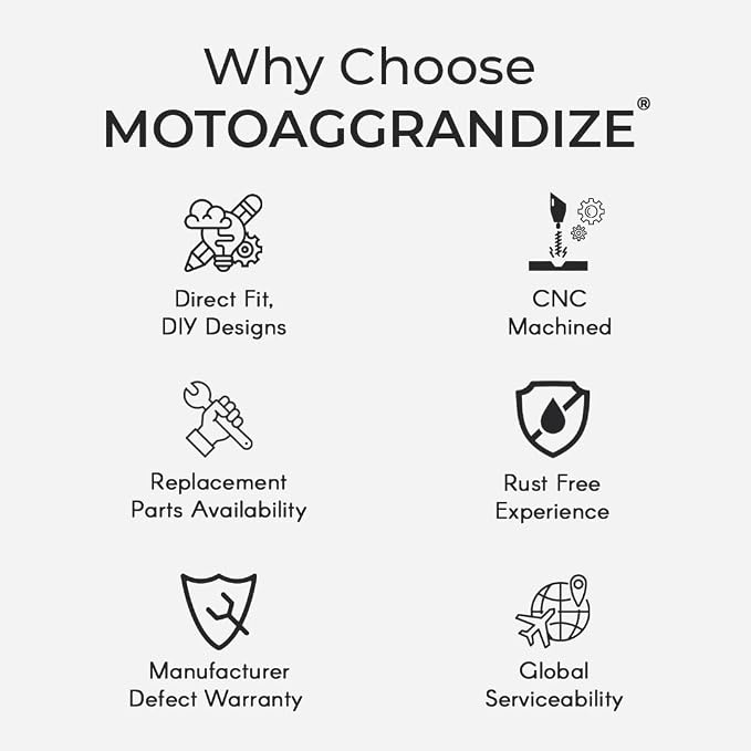 Motoaggrandize Frame Sliders | Crash Protectors for KTM Duke 125 | 200 | 250 | 390 [Gen 1 and Gen 2 only] | Colour: Black