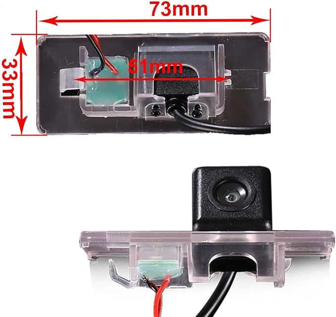 Car Rear View Back up Vehicle Camera Parking Reverse Camera Replacement for BMW Mini Cabriolet FWD R50 R52 R53 Cooper S E65 E66 E67 730Ld 730i730d, 740d, 740i, 745d, 750i,760i, Saloo Mimousine