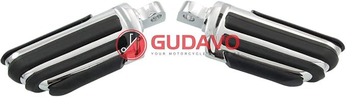 Motorcycle Aluminum Front Or Rear Foot Pegs Footboards Chrome Foot Pedal Footrests For Harley Davidson Street 750 XG750 Street 500 XG500 modele Touring 1988-2019 (Style: 6)