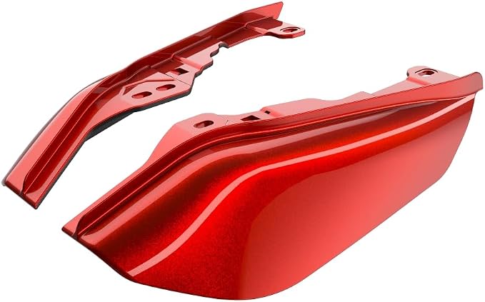 Advanblack 2024 RG Mid Frame Air Deflectors Compatible for Harley Touring Street Glide, Road King, Electra Glide, 2009-2025(Whiskey Fire)