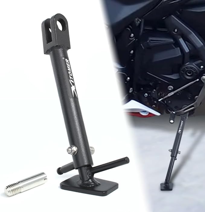 Xitomer 0-3'' Adjustable Kickstand Fit for Ninja 650 / ABS Z650 2020-2026 & Z650RS 2022-2026 Adjustable Motorcycle Stand Side Stand