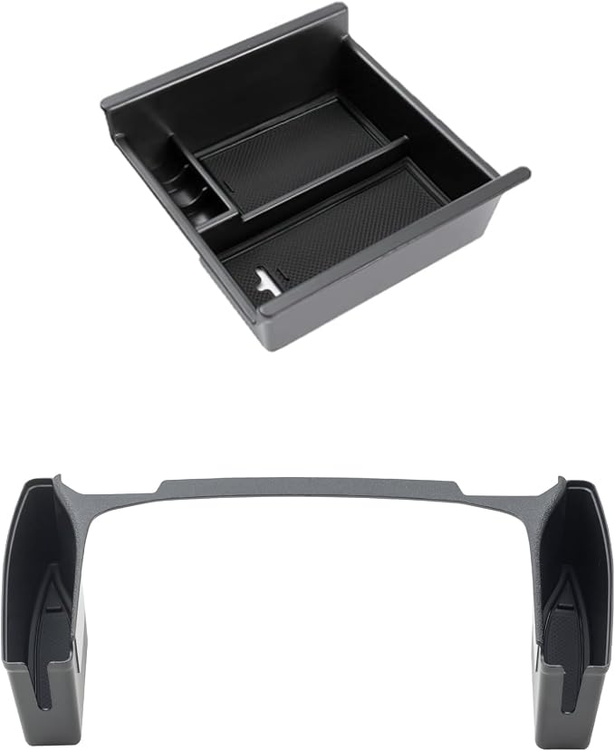 JDMCAR Center Console Organizer (Black Trim) and Gear Shift Organizer Tray Compatible with Toyota 4Runner Accessories 2010-2024