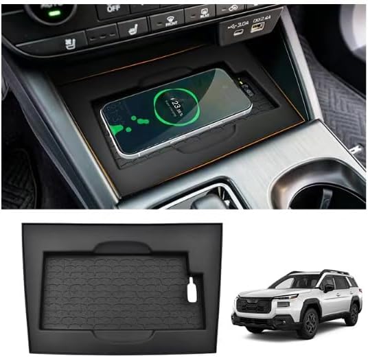 Wireless Charging Anti-Slip Mat for 2026 Subaru Outback Premium/Limited/Touring/Wilderness/Limited XT/Touring XT Accessories Wireless Charge Protective Pad Silicone Material