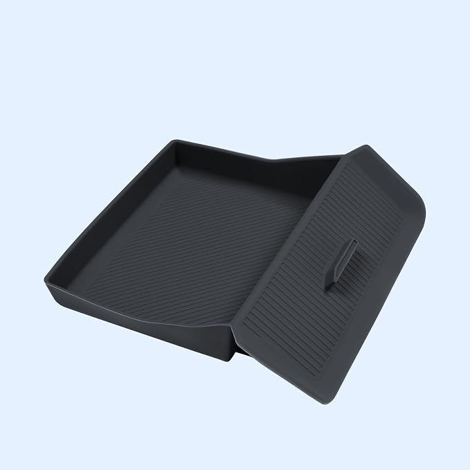 For 2026 Toyota RAV4 Center Console Silicone Drawer Organizer Tray Scratch Scuff-free Easy to Clean, 6th Gen Hybrid&Plug-in Hybrid Interior Accessories