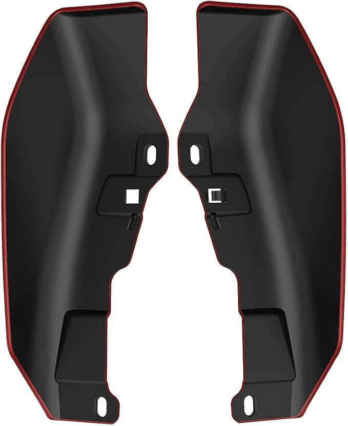 Color - Matched Mid Frame Air Deflectors Heat Shield, Perfectly Fit for Harley Touring Models 2009-2026 Heirloom Red Fade