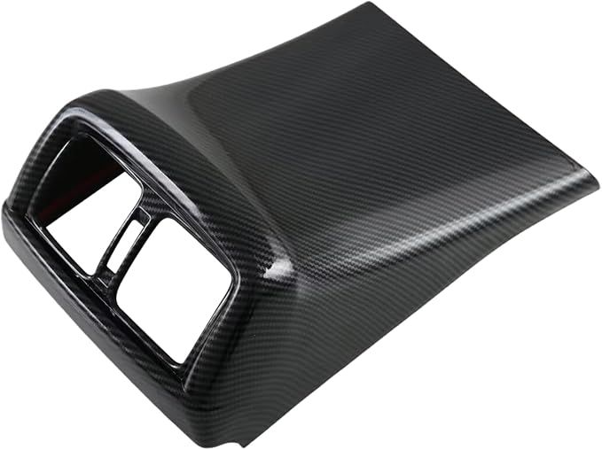 Rear Air Condition Vent Cove Imitation Carbon Fiber Pattern Style Interior Decoration Accessories Compatible with Toyota Hilux 2016 2017 2018 2019 2020 2021 2022 2023 2024 2025