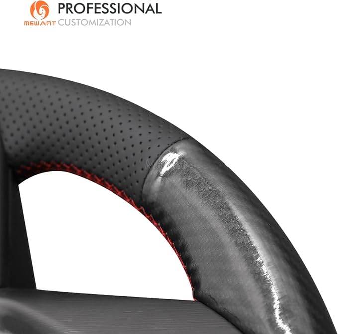 MEWANT Hand Stitch Car Steering Wheel Protector Wrap Cover for GMC Sierra 1500 2019-2023 / Sierra 1500 Limited 2022 / Sierra 2500 2020-2024 / Sierra 3500 2020-2024 / Yukon (XL) 2021-2023 Accessories