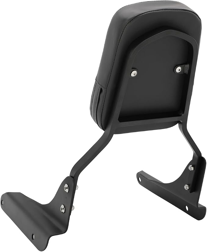 Passenger Sissy Bar Rear Backrest Pad for Honda Shadow VLX 600 VT600C VT600CD Deluxe 1998-2008, Black