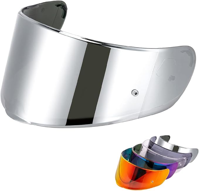 Helmet Visor Shield for SEDICI Strada II and Strada 3 /FF397/FF801Motorcycle Helmets Visor (Chrome Silver)