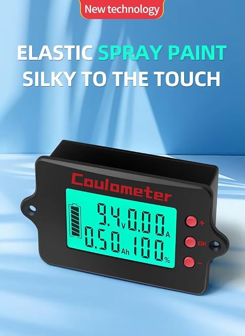 Battery Capacity Tester | Coulomb Counter | DC 8-120V 0-100A | Voltmeter/Ammeter | for Touring Car/Electric Car (100A+3M USB)