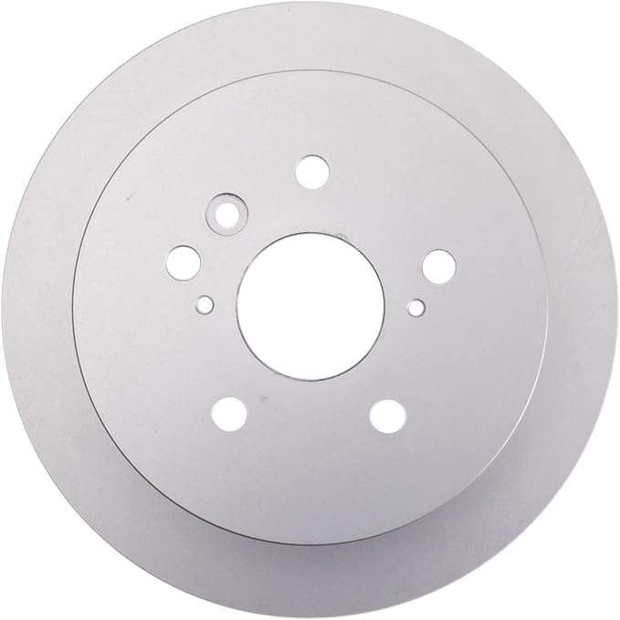 TRQ Rear Brake Rotor Set G Coated Solid Compatible with 2009-2015 Toyota Venza