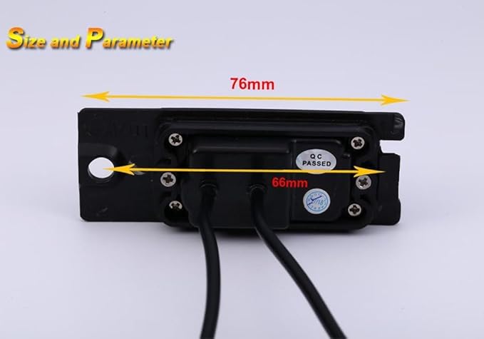 Vehicle License Plate Reverse Backup Camera Parking Camera Replacement for Volvo S60 S80 V70 S40 S40L V40 V50 S60L V60 XC60 C70XC70 S80L XC90(No.V7897=1 Screw Hole)
