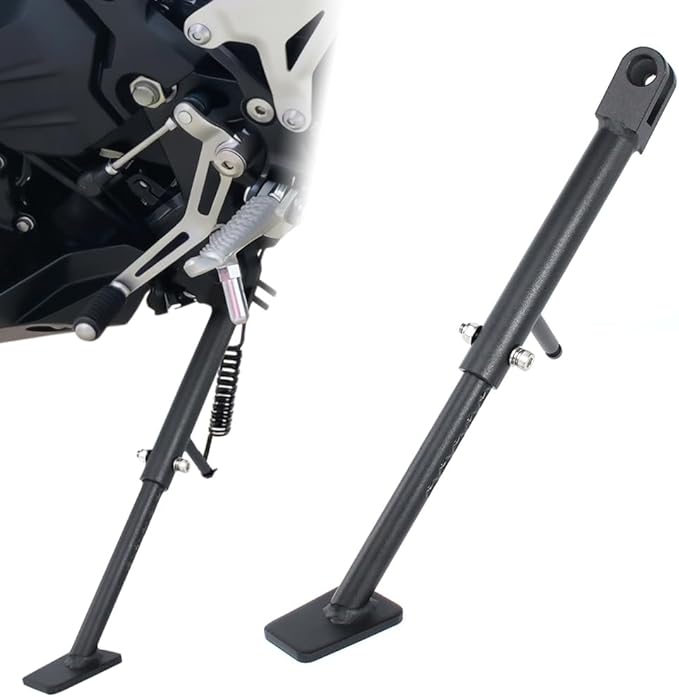 0-3'' Adjustable Kickstand Fit for Ninja 400 Ex400 18-24, Z400 19-24, NINJA e-1 ABS/Z e-1 ABS/Ninja 500/Z500 24-26 Motorcycle Sidestand